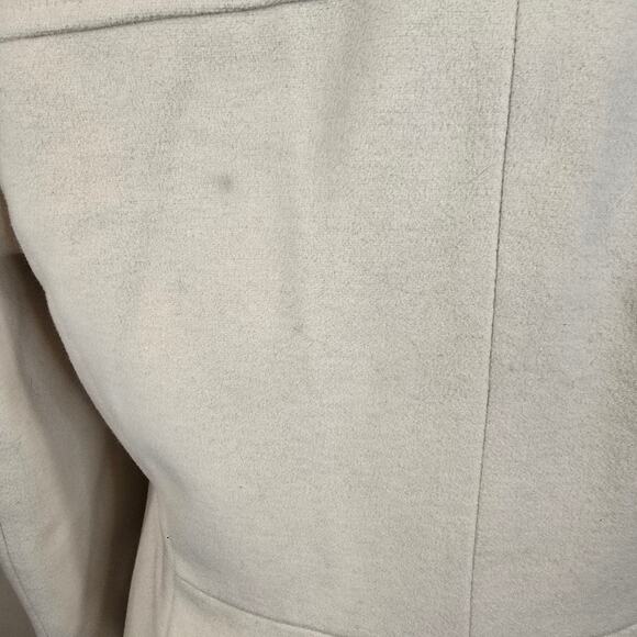 Women's Pendleton Beige Wool Cashmere Blend Hooded Pea Coat | Size 10 - Picture 9 of 13